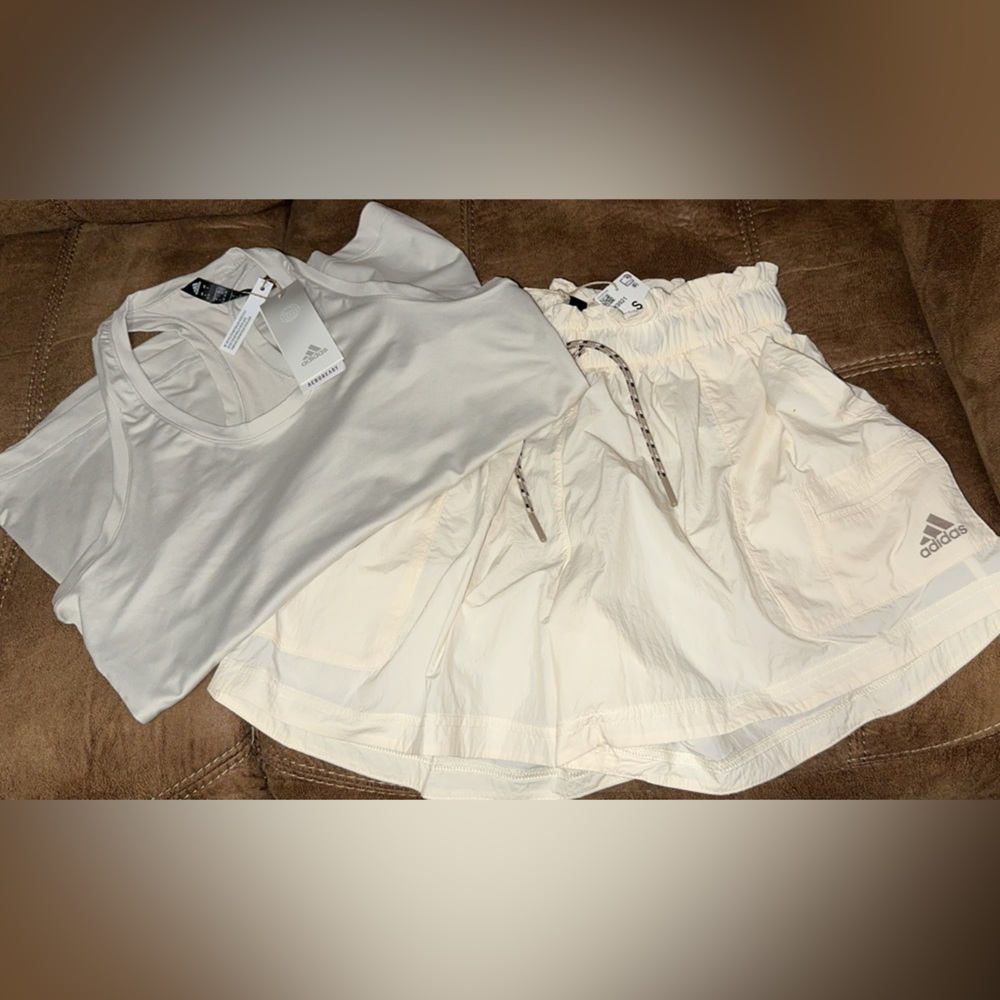NWT size AS Adidas shorts and racerback tank